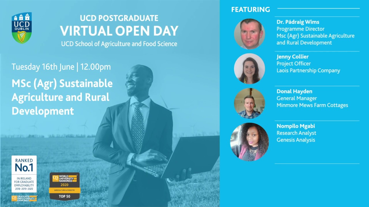 UCD MSc Sustainable Agriculture and Rural Development