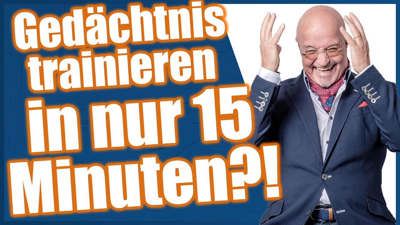 Gedächtnis verbessern nur 15 MINUTEN! Einfaches Gedächtnistraining Übung zum Mitmachen!