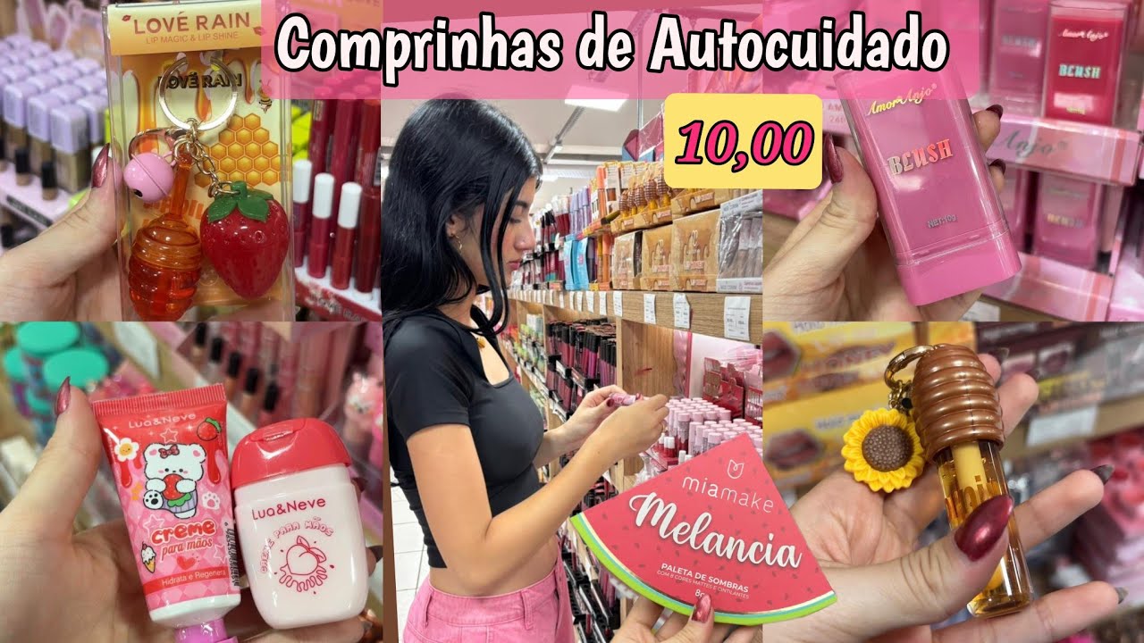 Comprinhas de Autocuidado Tudo por 10 Reais|perfumaria•maquiagem #autocuidado#vlog#fy 