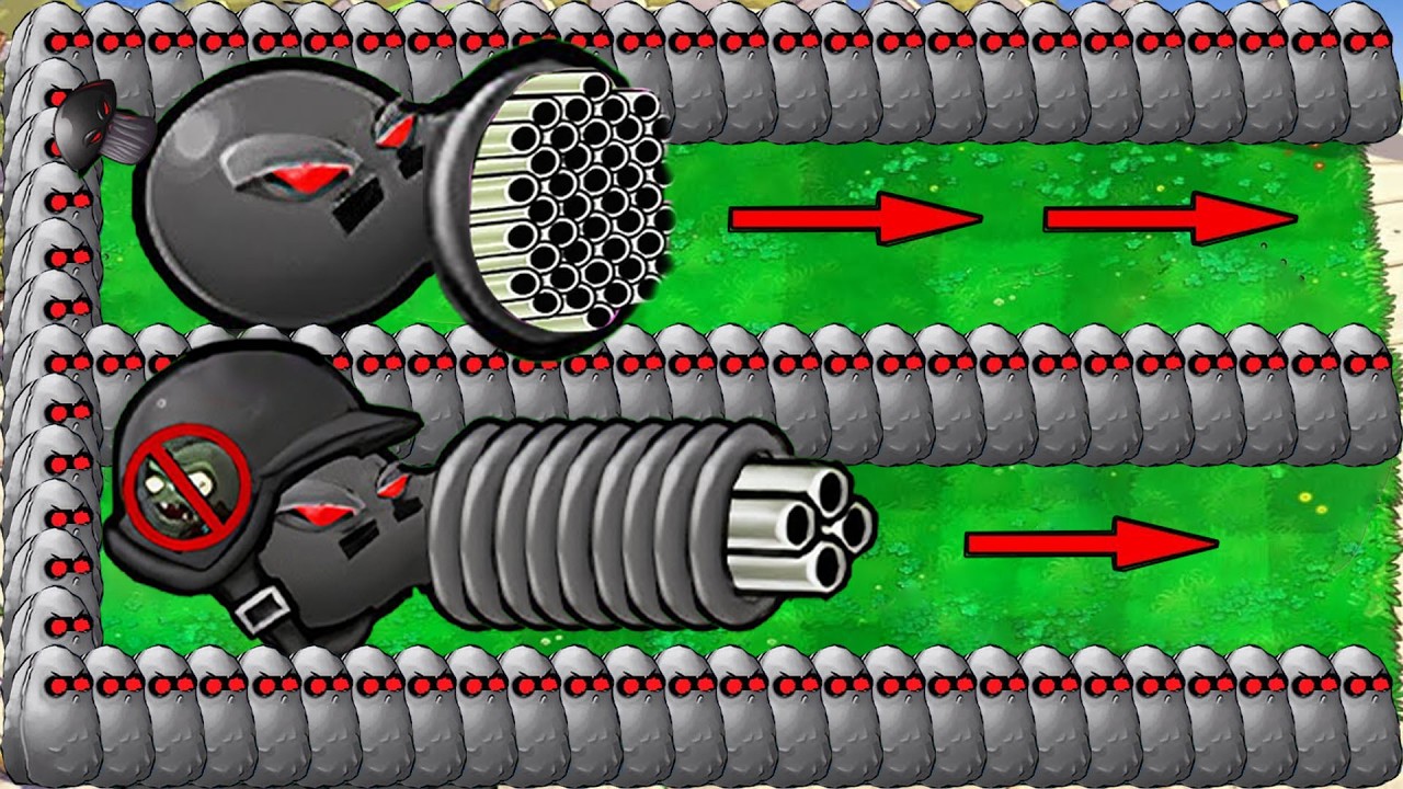 Doom Gatling Pea X Doom Peashooter X Team Nut vs Doom Dr.Zomboss - Plants vs Zombies Hack