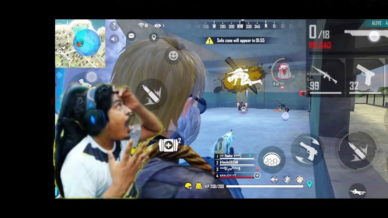 free fire new noob gameplay Radhe gamer mr majedar video solo Vs duo
