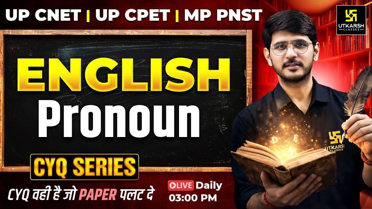 CYQ Series | English #9 | Pronoun | BSc Nursing & Paramedical Entrance Exams | Naresh Sir