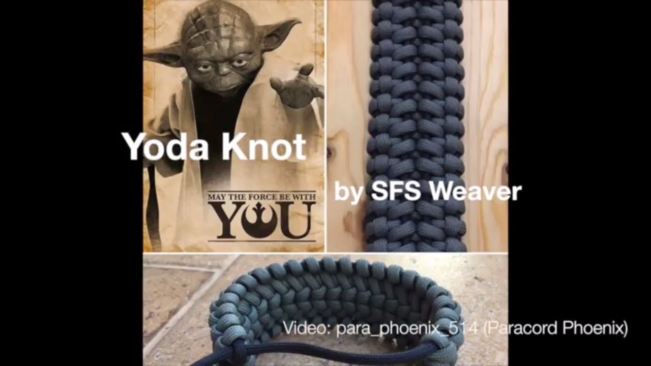 The Yoda Knot paracord bracelet by SFS Weaver without buckle Tutorial