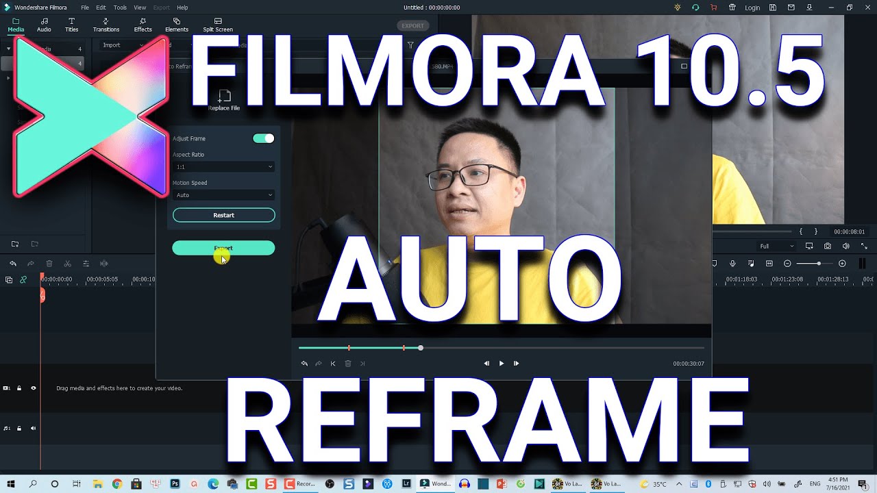 How to use Auto Reframe In Filmora X - Filmora 10.5 Tutorial