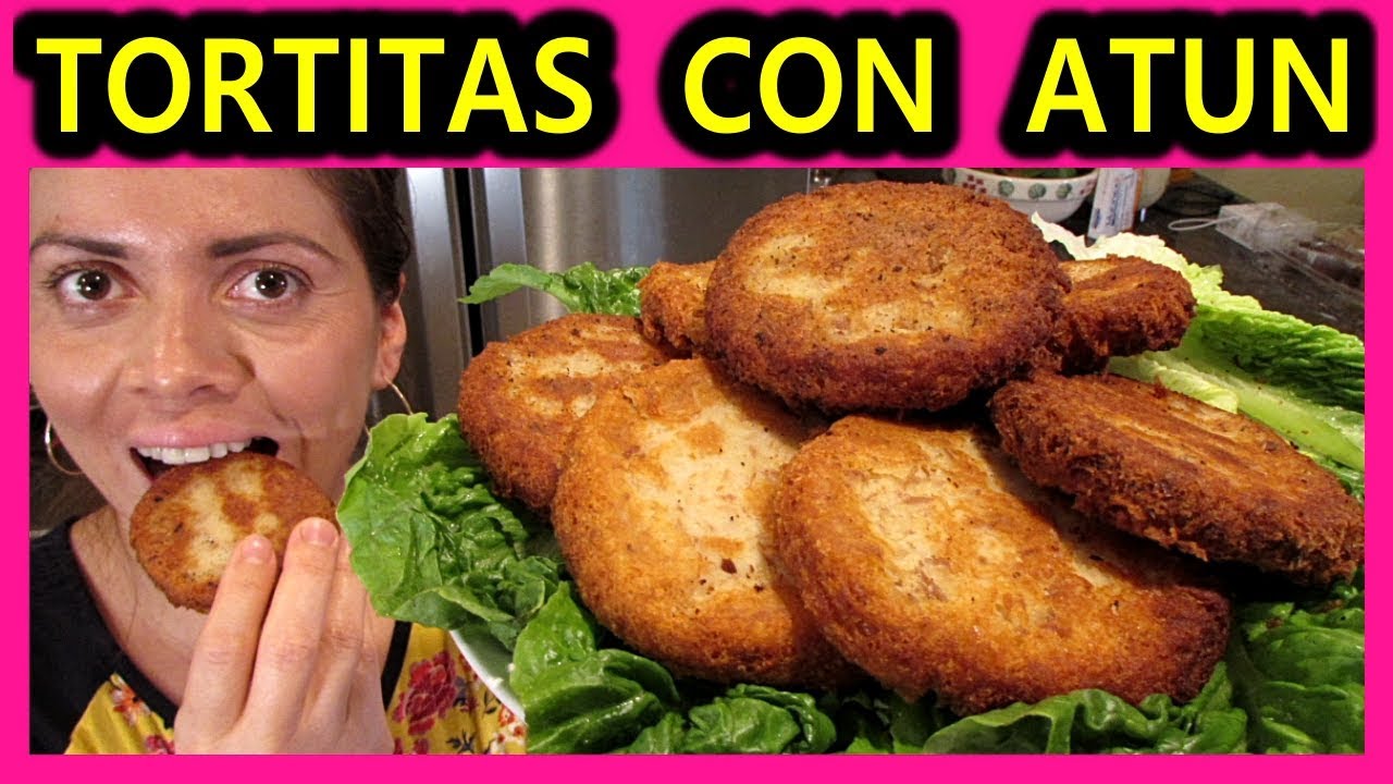 TORTITAS de ATUN 🥔 como hacer TORTITAS de PAPA 🏆 PERFECTAS