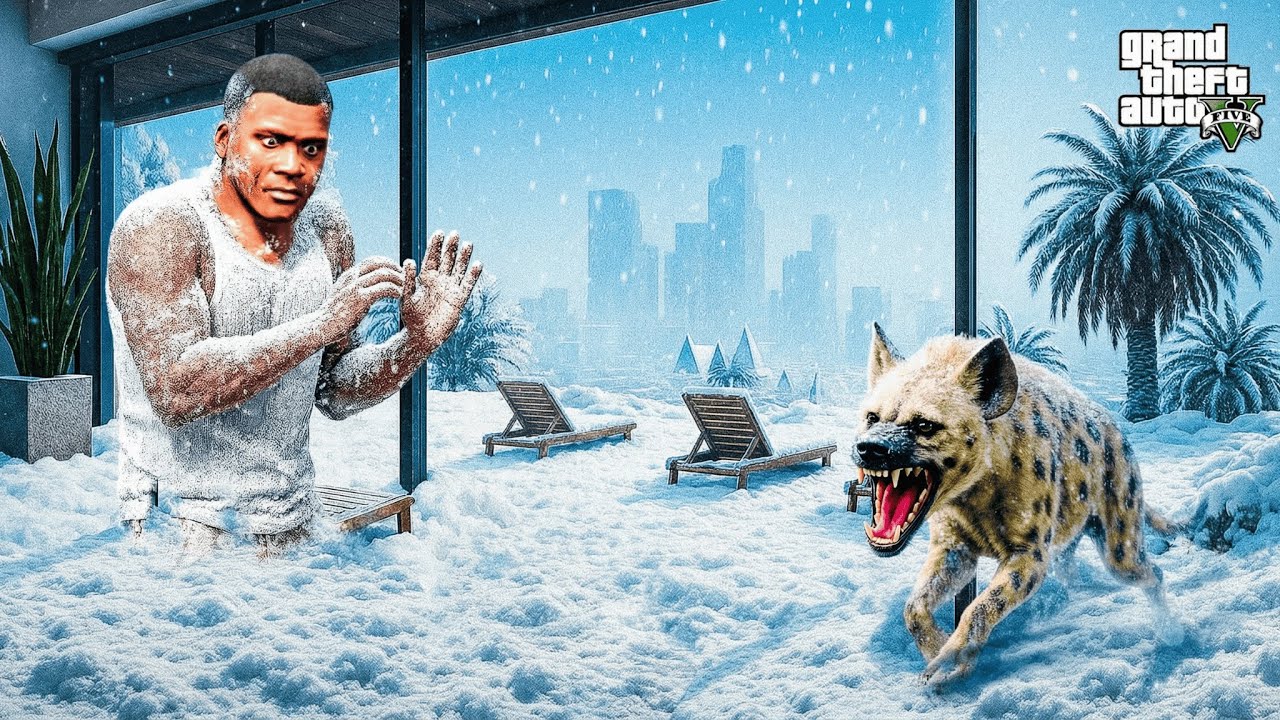 GTA 5: Franklin Get Stucks In Biggest Snow Storm in Gta 5