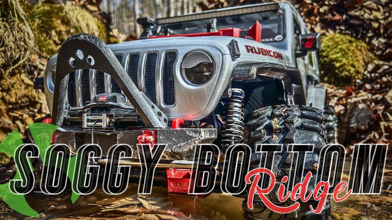 Axial SCX6 Jeep Rubicon. Trailing after some heavy rains. Enjoy our adventure.