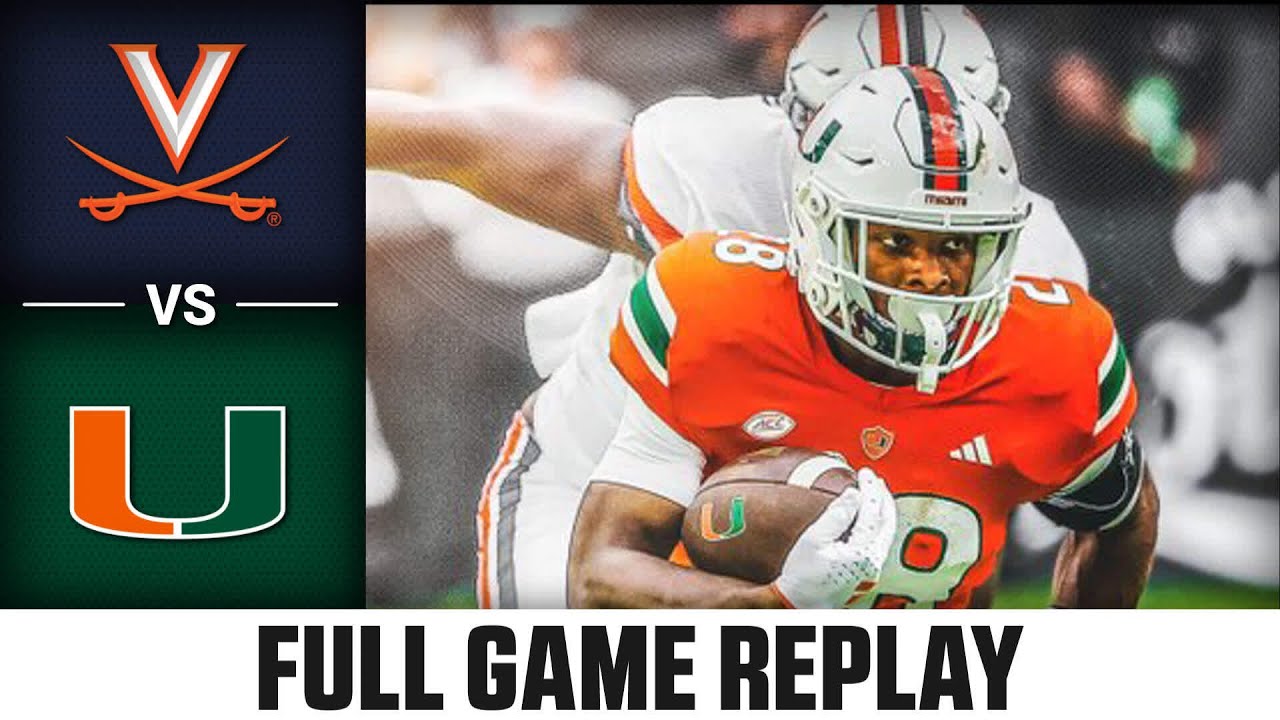 Virginia vs. Miami Full Game Replay | 2023 ACC Football