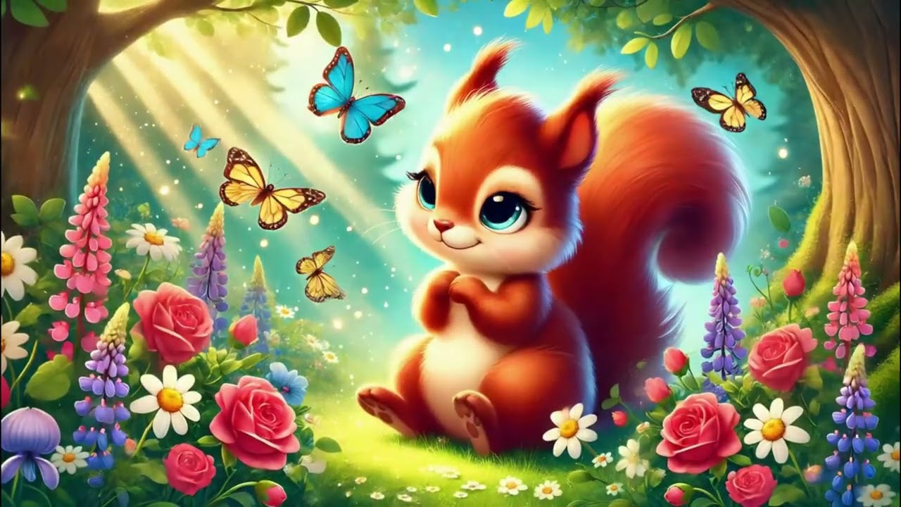 🎶 Elefantens Vuggevise - Den Danske Godnat Sang med Flyveegernet 🐿️