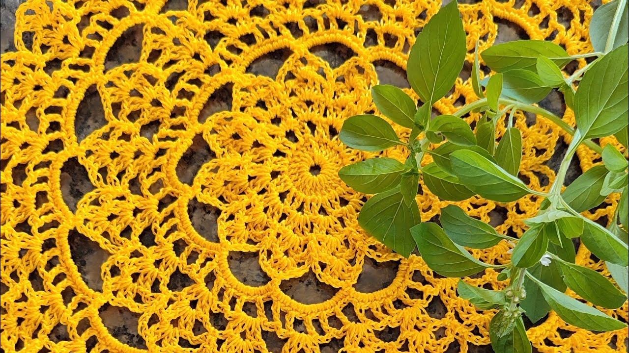 TOALHA EM CROCHÊ  FACÍLIMA