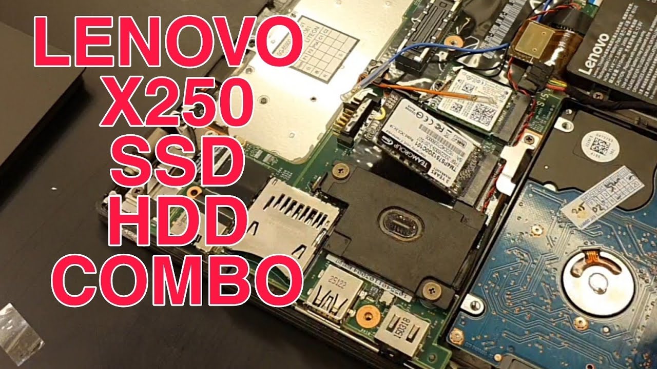 LAPTOP LENOVO X250 SSD + HDD INTERNAL COMBO