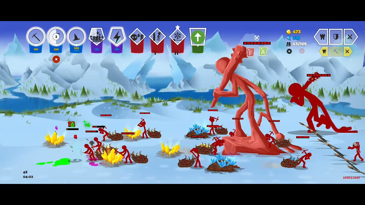 Stick war saga campaign mode - insane mode enemy units only giant #Stickwarsaga campaignmode 