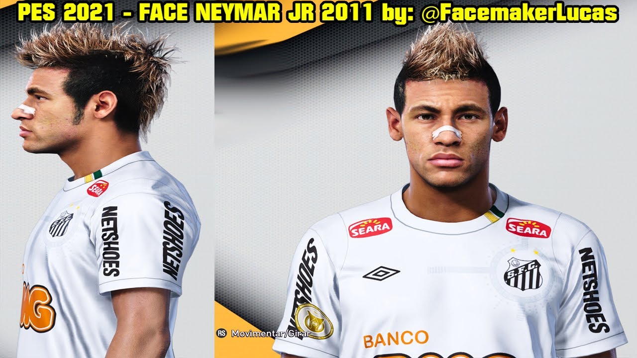 PES 2021 - FACE NEYMAR JR 2011 By: - FacemakerLucas - 4K