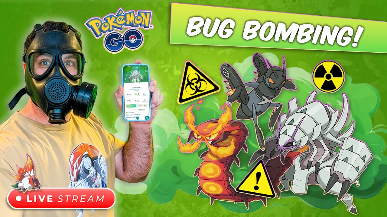 Dropping some BUG BOMBS in Pokémon go PVP Battles!