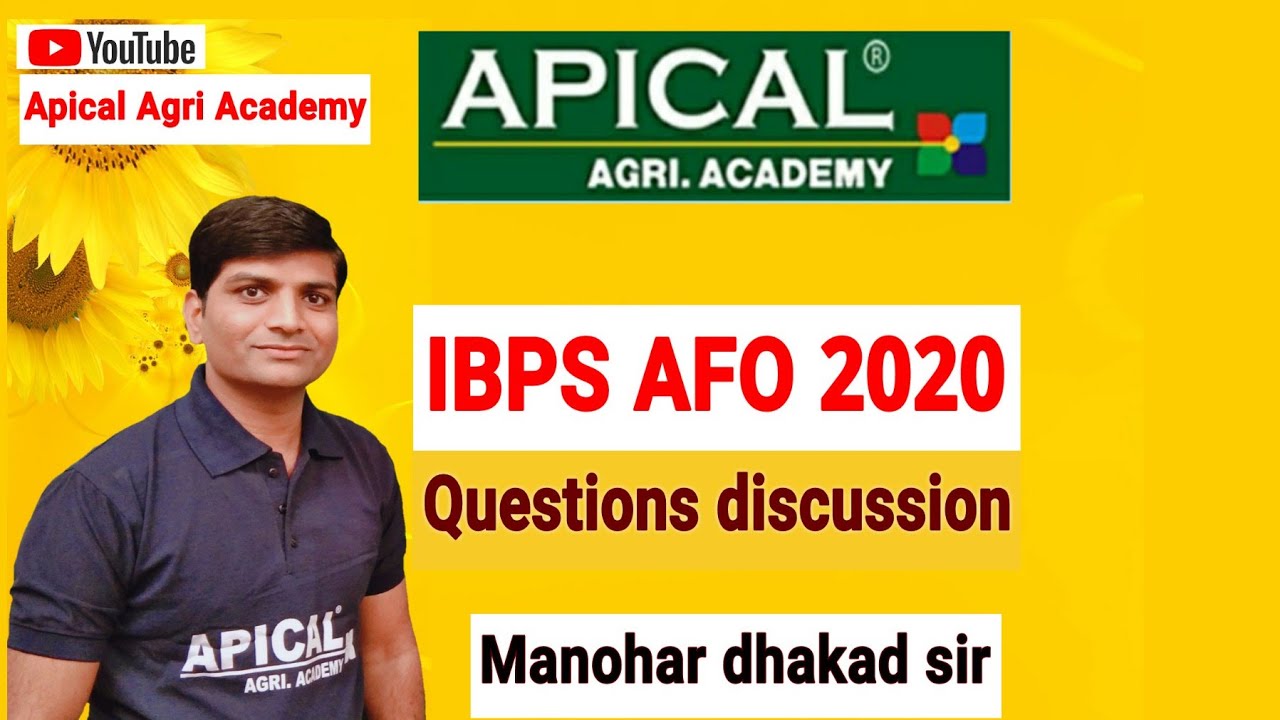 IBPS AFO Mains 2020, Question Solution , Memory based questions