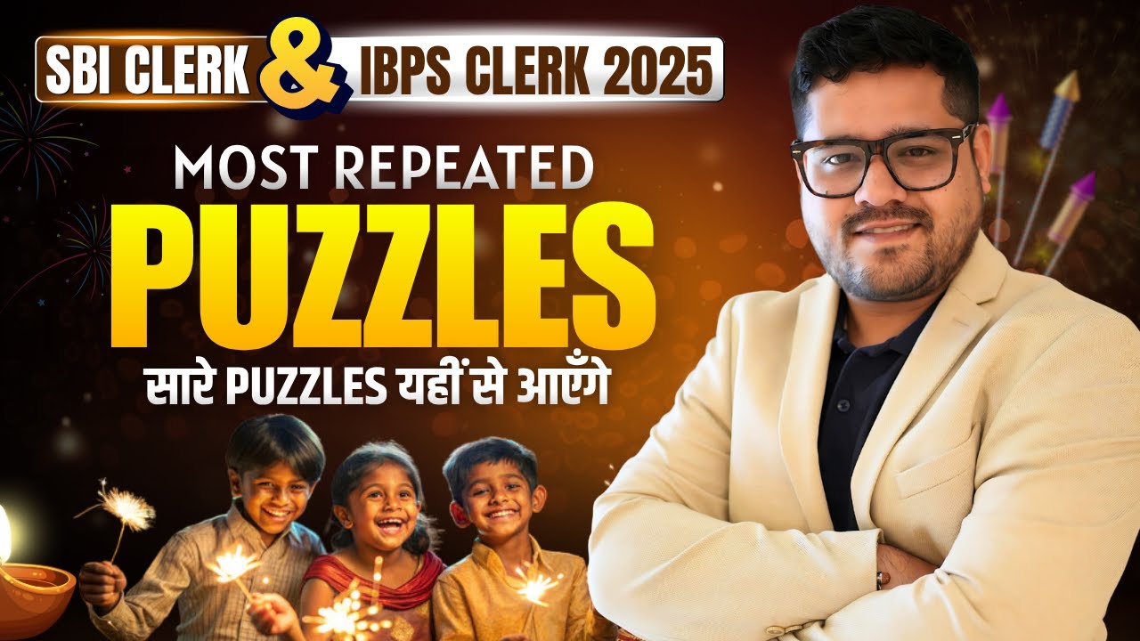 ✅ Most Repeated Mains Level Puzzle | SBI & IBPS Clerk Mains 2025 | Reasoning By Ankush Lamba