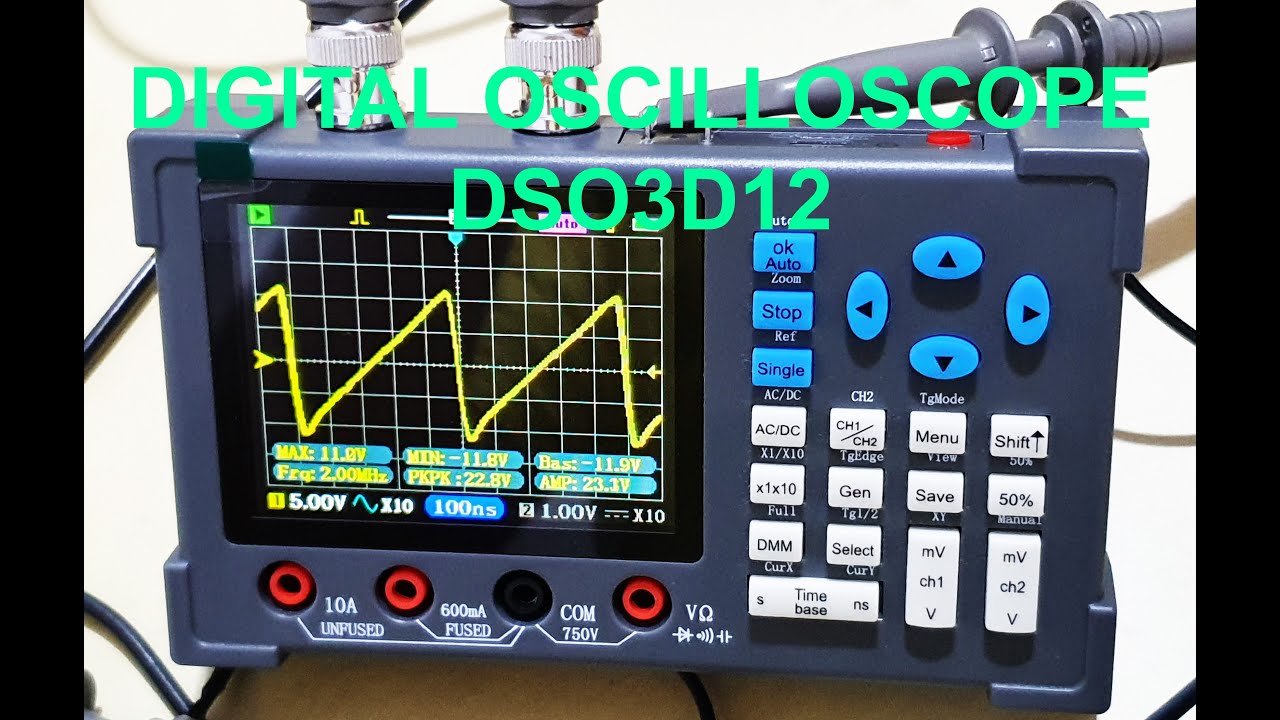Oscilloscope, multimeter, signal generator.