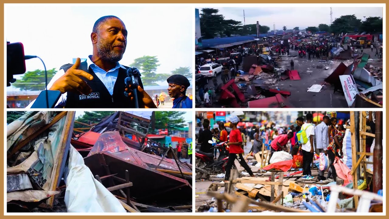 URGENT 🚨 : 2EME TOUR D'ÉVACUATION MÉCHANTE DU MARCHÉ DE LA LIBERTÉ AVEC LE MINISTRE LEON MULUMBA