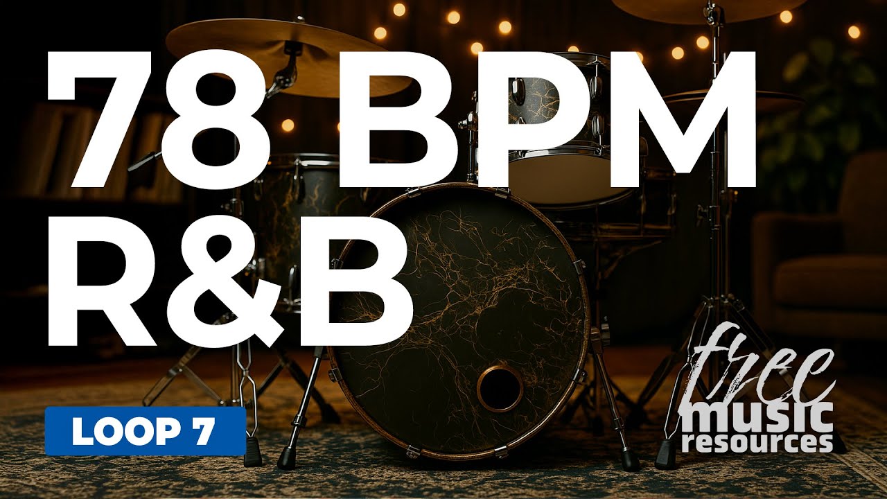R&B Drum Loop – 78 BPM | Smooth Groove for Practice & Songwriting – Loop