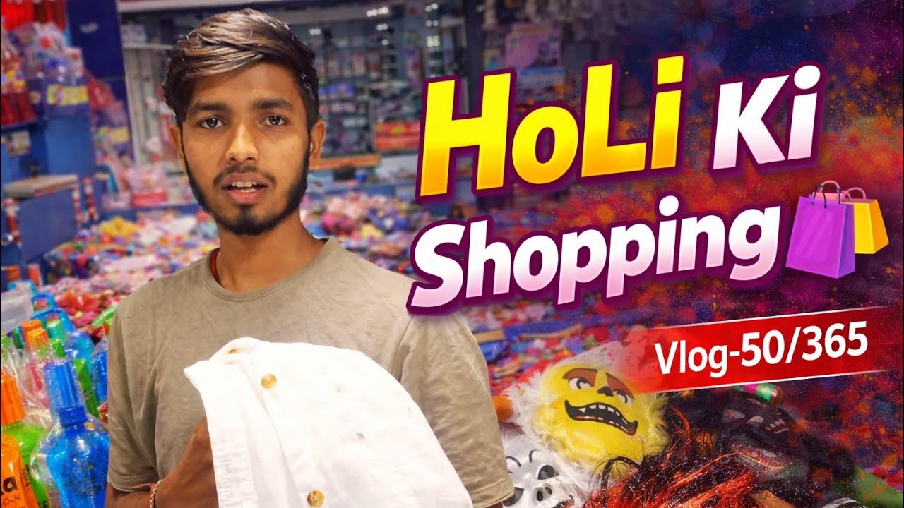 Holi Shopping With Friends 🛍️ | Vlog-50/365