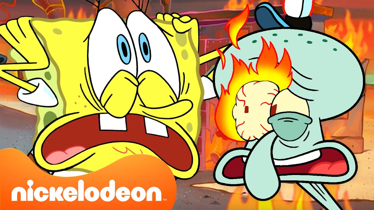 Губка Боб | Самые большие катастрофы Бикини Боттома! 💥 | 3 часа | Nickelodeon Cyrillic