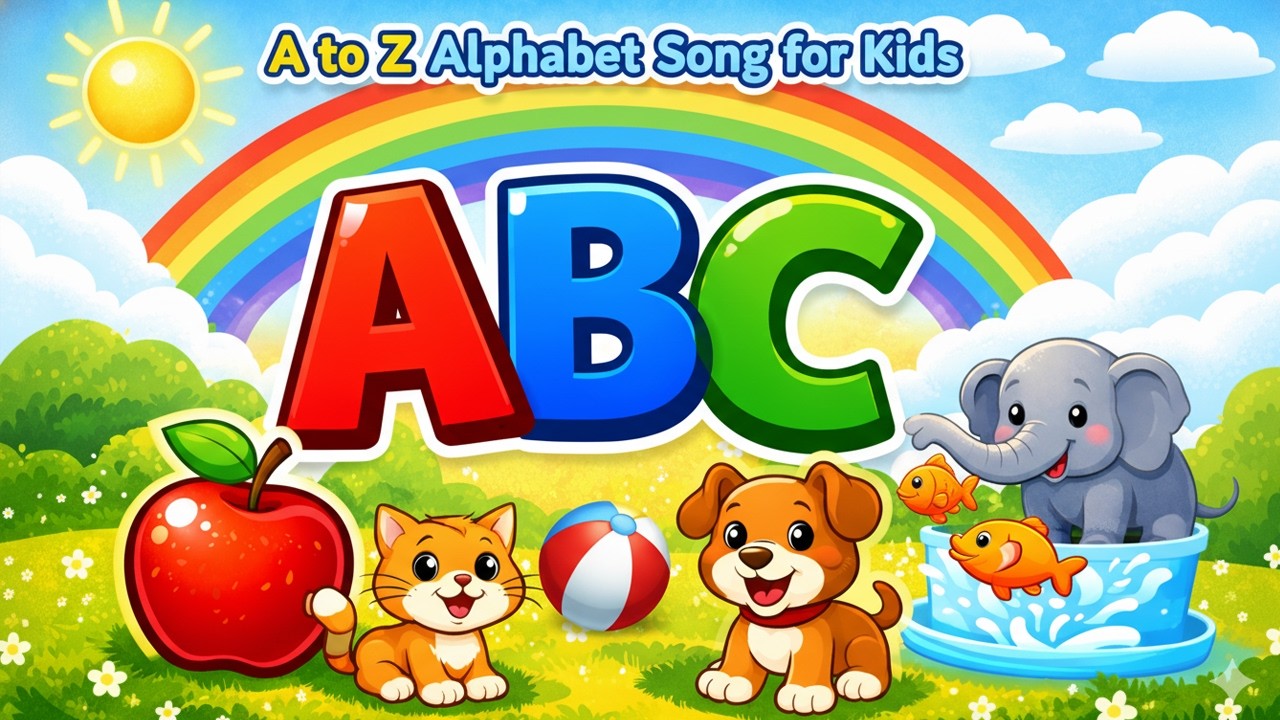 A to Z Alphabet Song for Kids | ABC Phonics Nursery Rhymes #nurseryrhymes #kidsvideo #alphabet