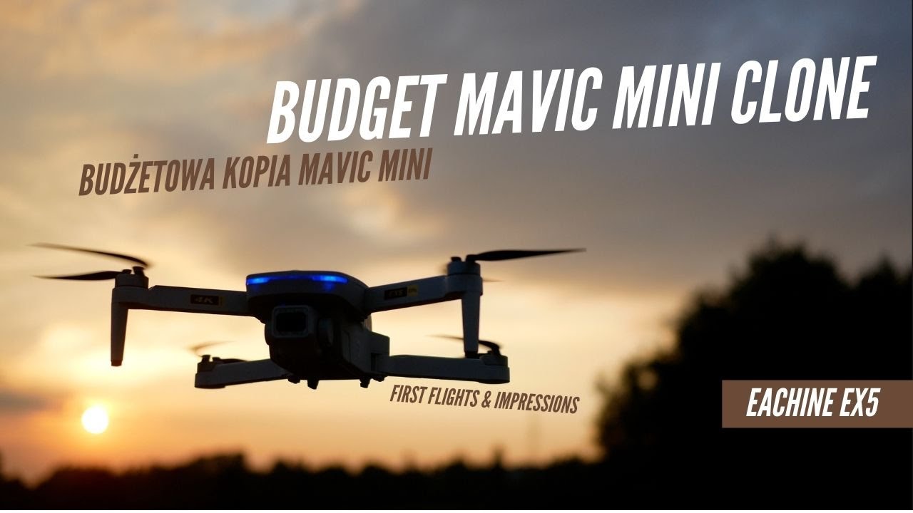 🚁 Eachine EX5 - Budżetowy Klon Mavic Mini ||  Pierwsze loty i wrażenia 🏆🏆🏆