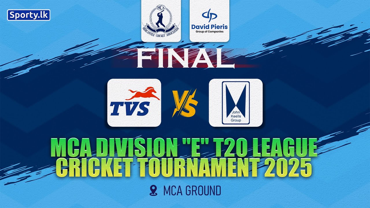🔴 LIVE | FINAL | TVS 🆚 JKH | MCA DIVISION 