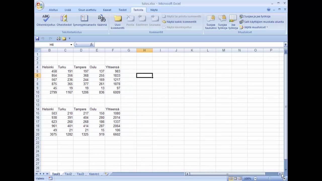 Excel 2007 1 Ty&ouml;tila