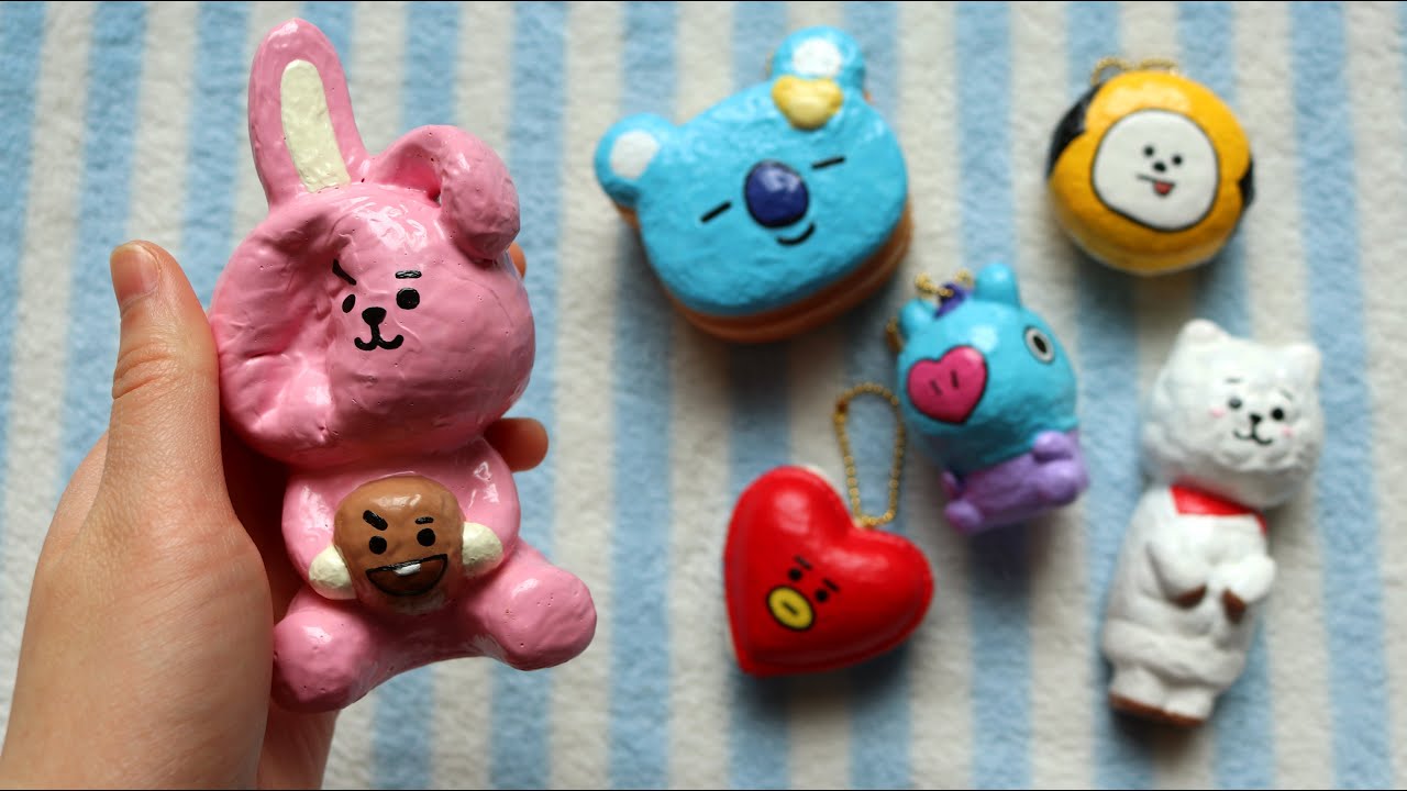 How to Make BT21 Squishies! DIY Deco BTS Tutorial