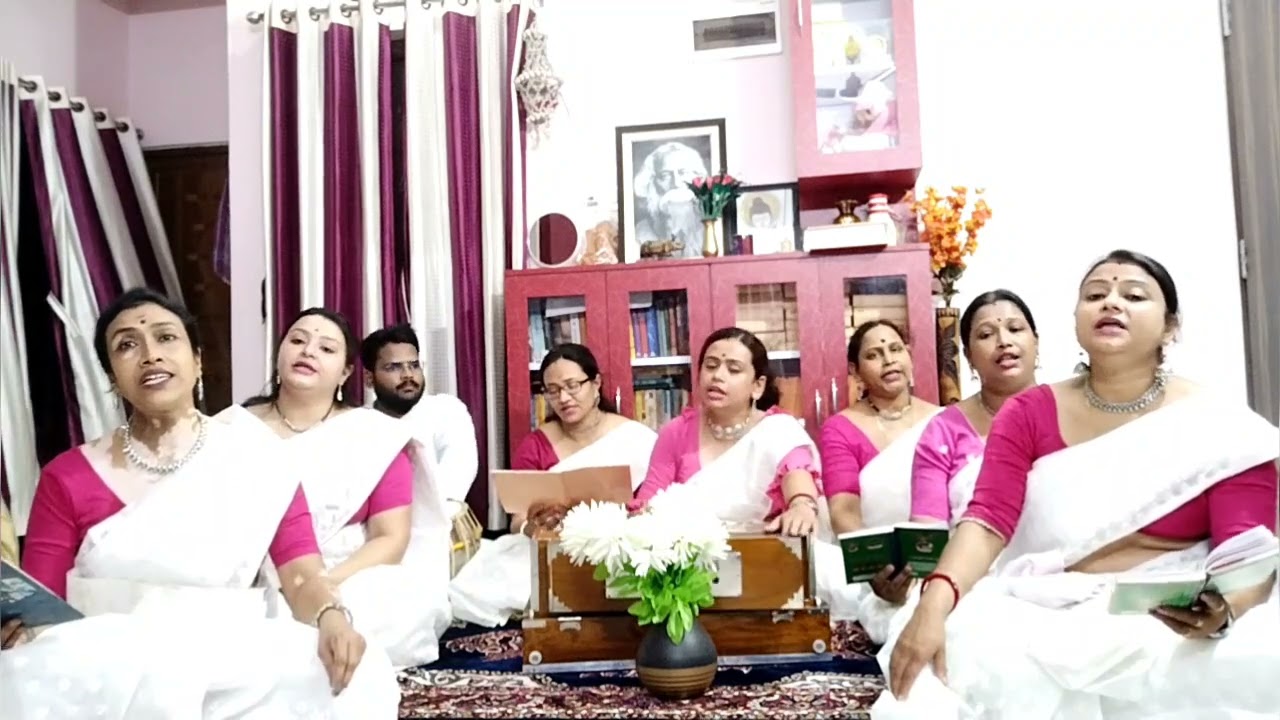 Ganga Sindhu Narmada(গঙ্গা সিন্ধু নর্মদা) - Najrulgeeti পরিবেশনায়- #শান্তিনিকেতন_ঐকতান গোষ্ঠী