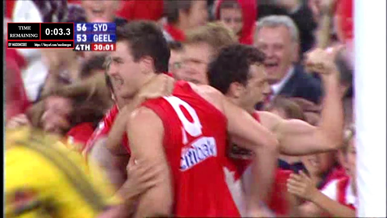 2005 AFL Semi Final: Sydney v. Geelong - with Countdown Clock: Final 5 minutes
