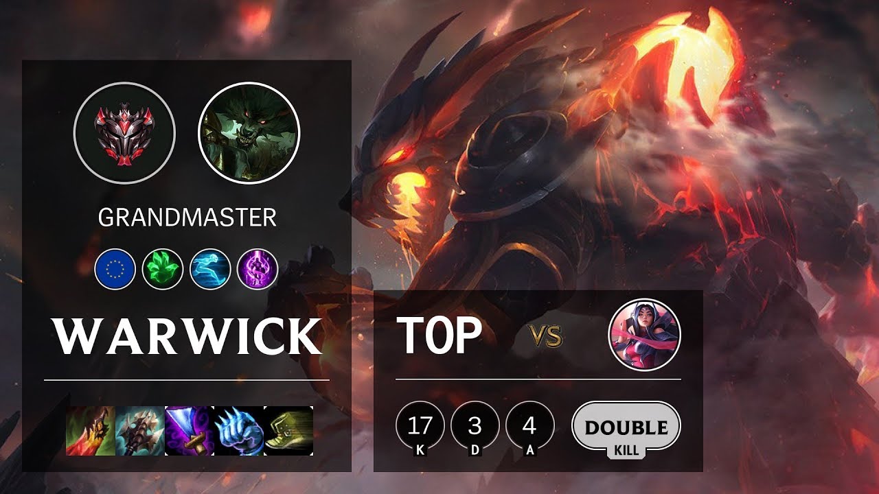 Warwick Top vs Irelia - EUNE Grandmaster Patch 10.9
