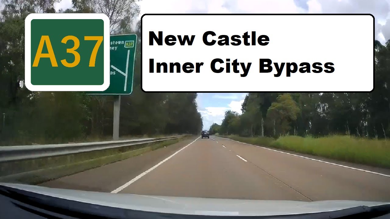 【New Castle Drive】 A route 37 New Castle Inner City Bypass South direction