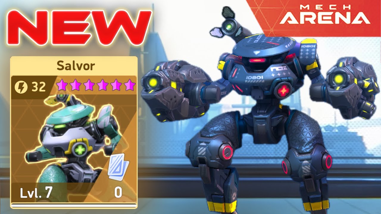 Salvor Is a Game-Changer! Support and Firepower in One Mech! ⚡🎯 Mech Arena