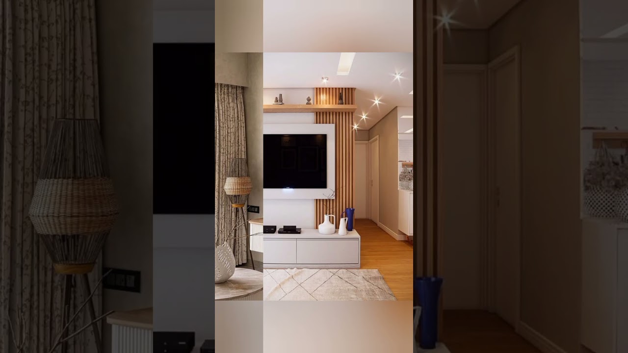 small space TV unit design