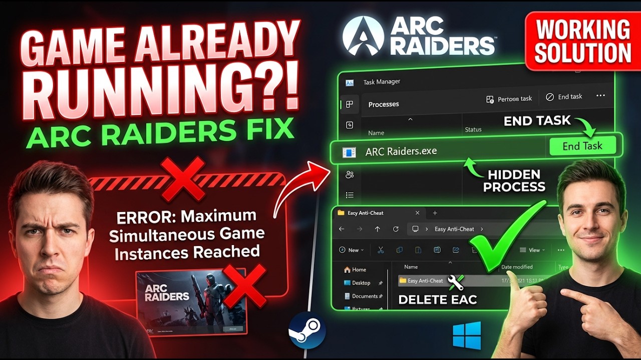 Fix ARC Raiders Maximum Simultaneous Game Instances Error on PC Step-by-Step Guide
