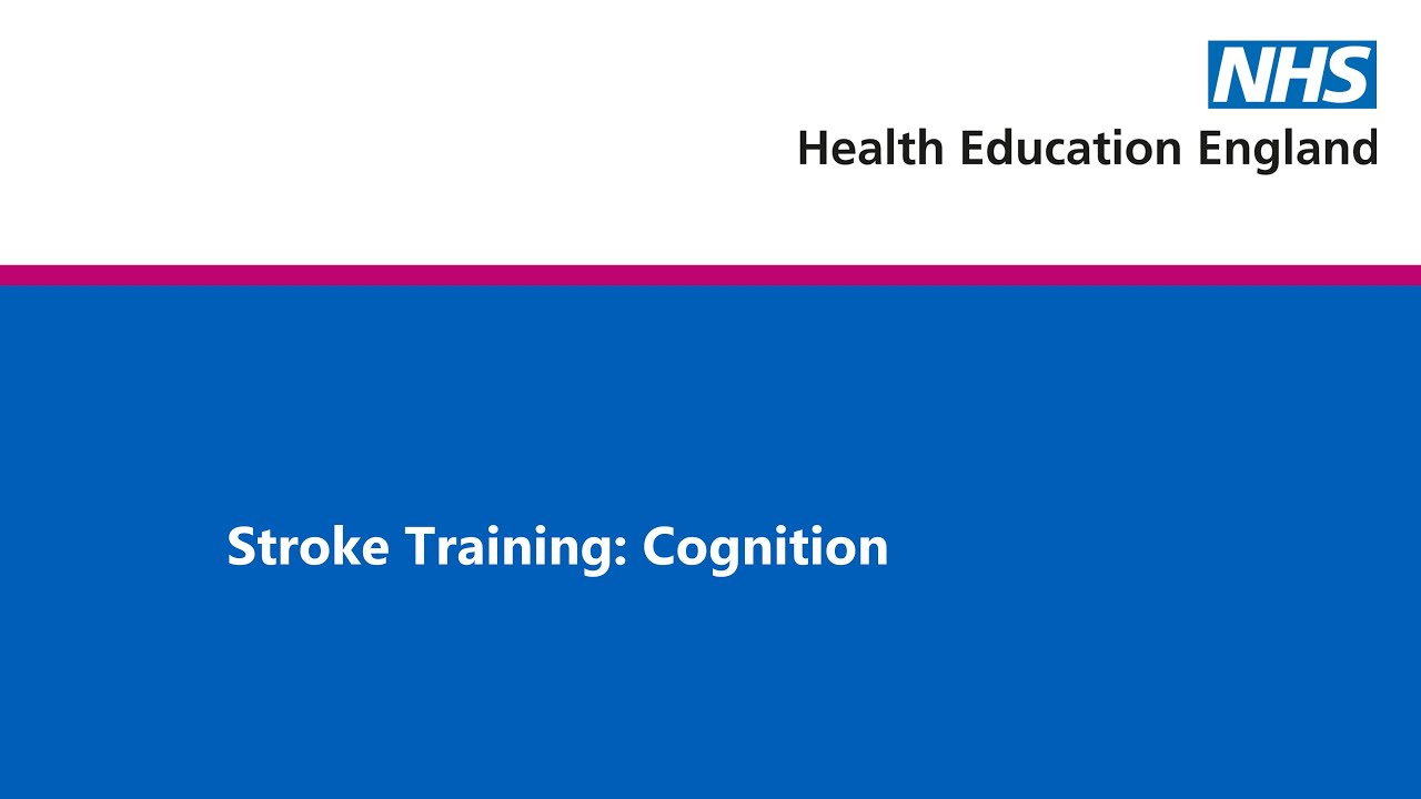 Stroke Training: Cognition