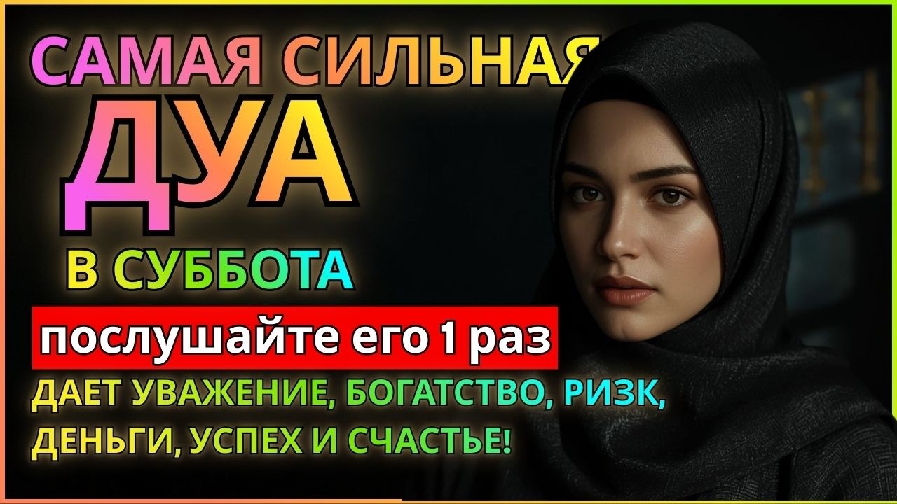 ДУА НА СУББОТА, ИНШААЛЛАХ !! КОТОРУЮ ЧИТАЮТ ДЛЯ УСПЕХА И ИЗОБИЛИЯ!