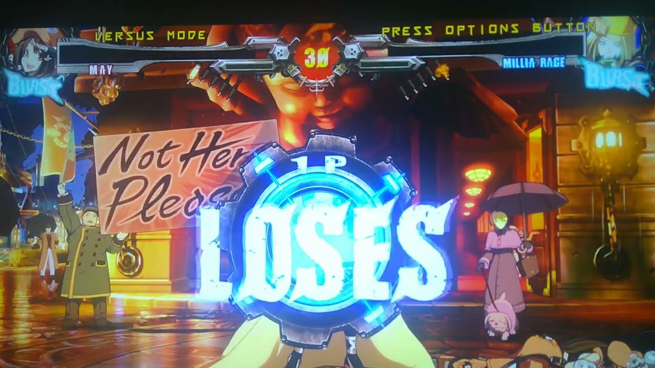 Guilty gear Rev 2 May vs Millia Rage