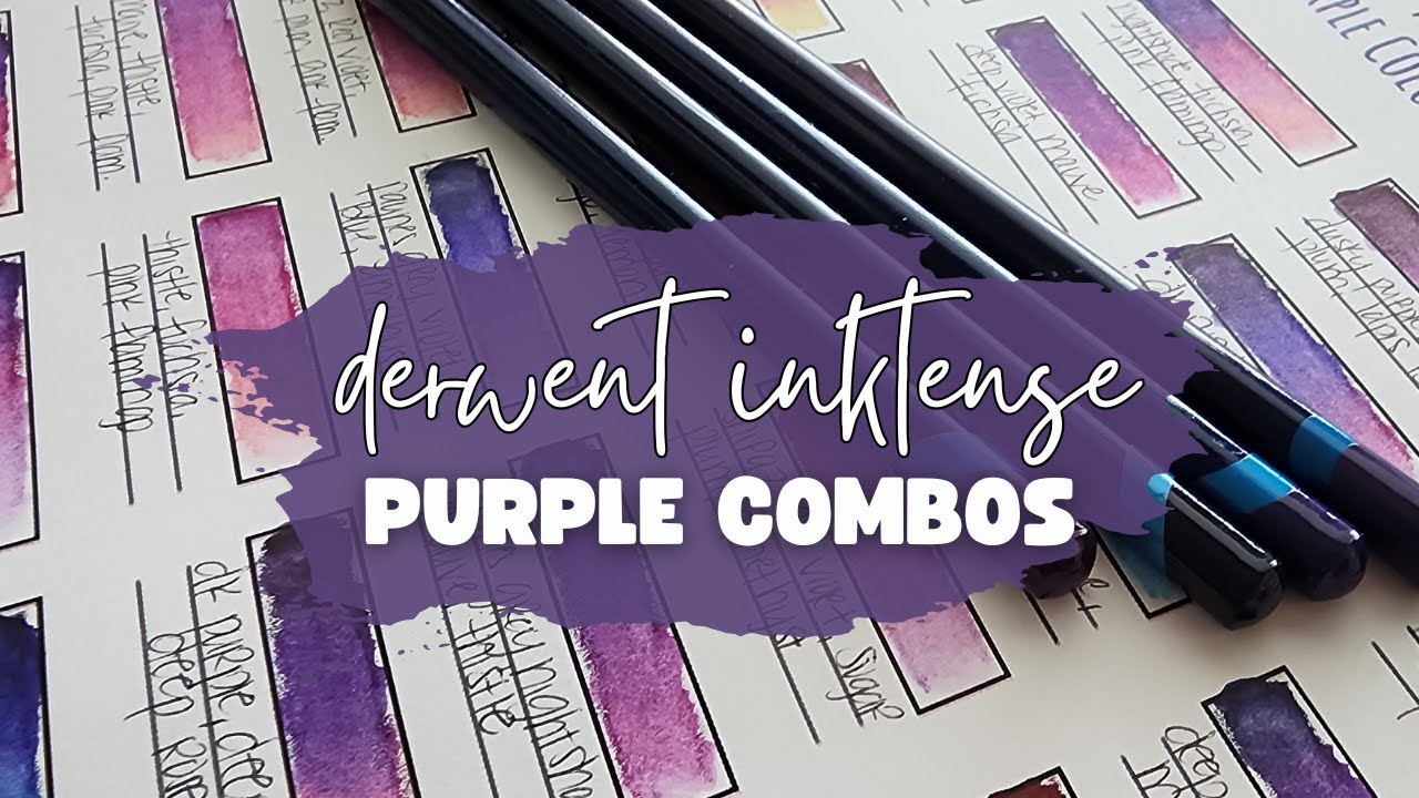 💜 28 Must-Try Purple Combos for Derwent Inktense Lovers!