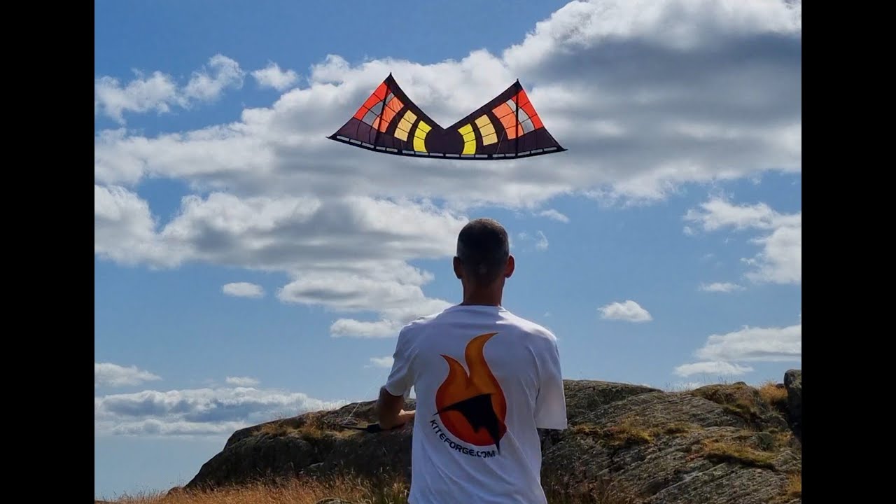 Djinn secret places, flying a quadline sports kite in the Lake District national park.