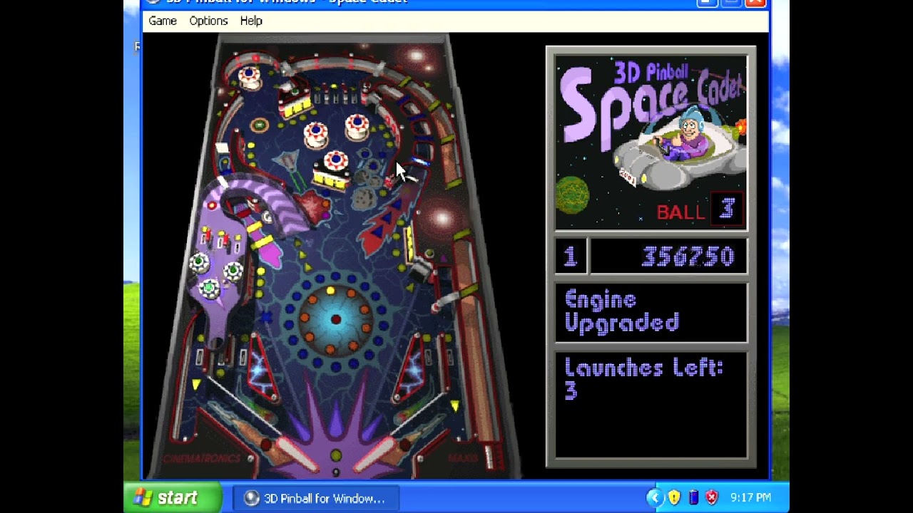 Windows XP 3D Pinball Episode 9