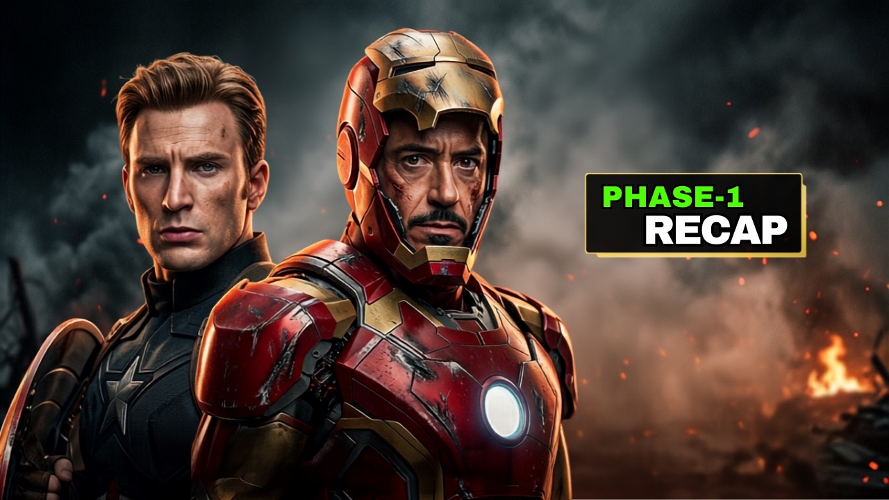 MCU Phase 1 Complete Recap 🔥| Iron Man Se Avengers Tak | BRTFILMVIEW #marvel #recap 