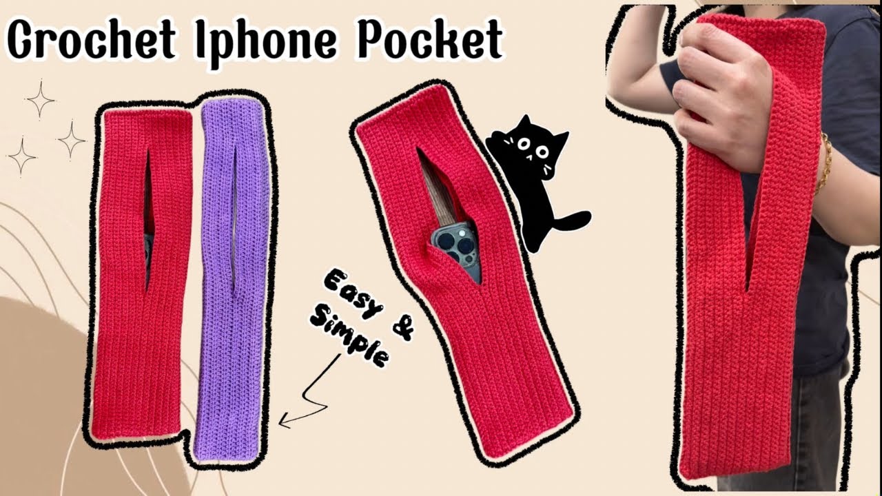 A Simple Bag | How to Crochet Iphone Pocket | Crochet For Beginners | Tutorial Bag