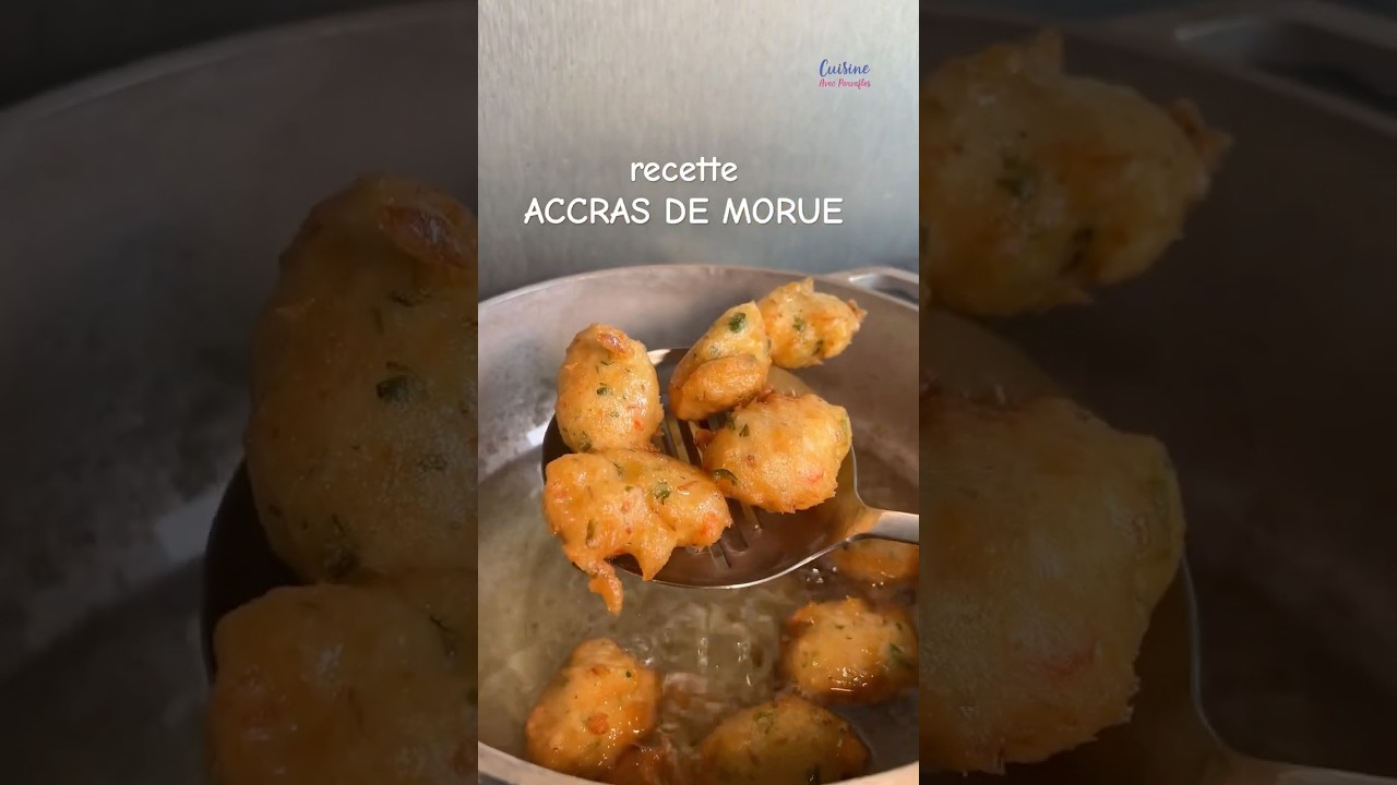 une recette d’accras de morue, super simple à faire ! ￼ 