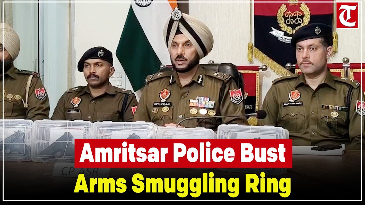 Amritsar Police Bust Cross-Border Arms Smuggling Module, 2 Arrested, Weapons Seized