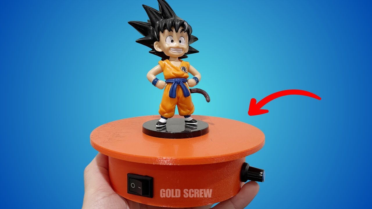 DIY Electric Motorized Rotating Turntable Display Stand | 3D Printing for Beginners 🔄✨
