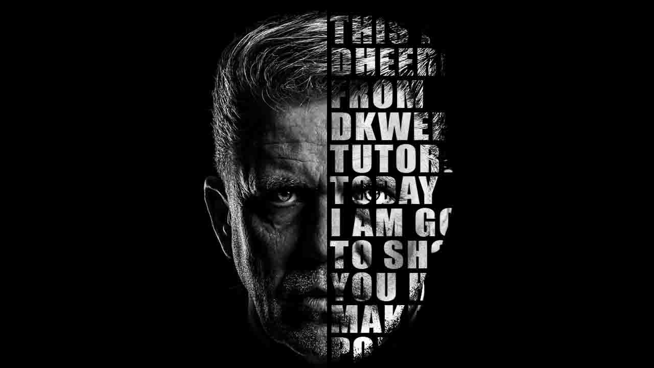 Face Typography I Text Portrait Tutorial Photoshop CS6  in Hindi