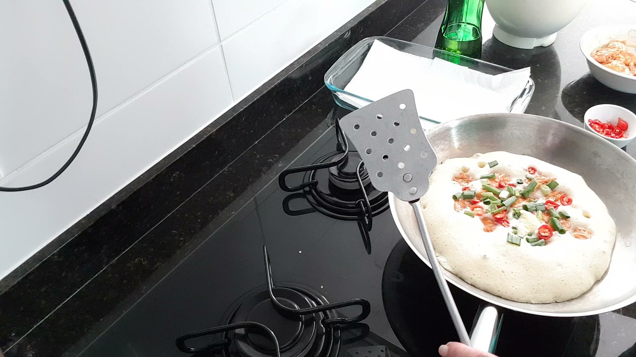 Omelete de camarão. Bom também pra vender marmitex.👍